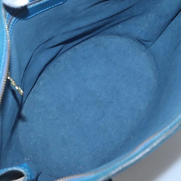 LOUIS VUITTON Epi Saint Jacques Shopping Shoulder Bag Blue M52275 LV Auth 120775 - Picture 10 of 16